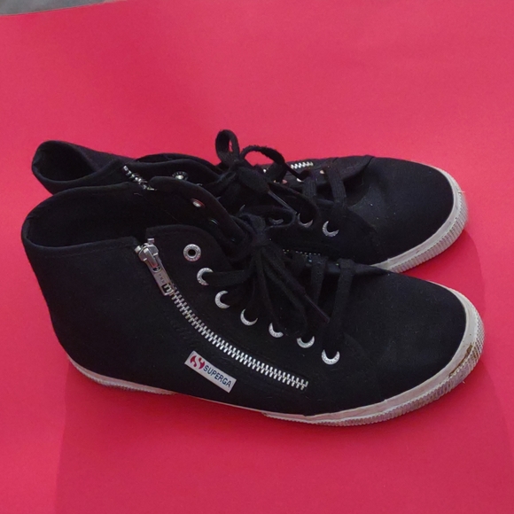 Superga | Shoes | Superga Black Ankle 